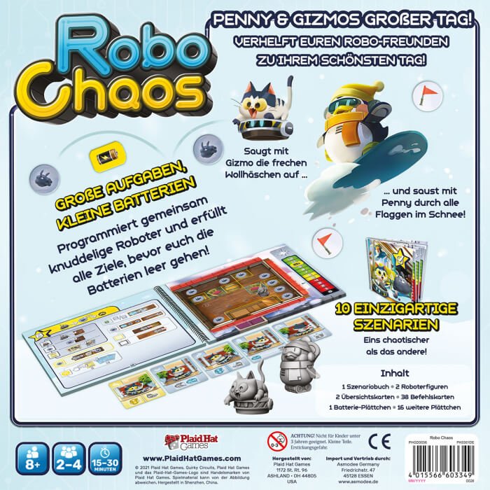 Robo Chaos Plaid Hat Games Back 1