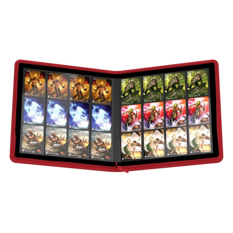 Ultimate Guard 12 Pocket Quadrow Zipfolio Xenoskin Rot 2