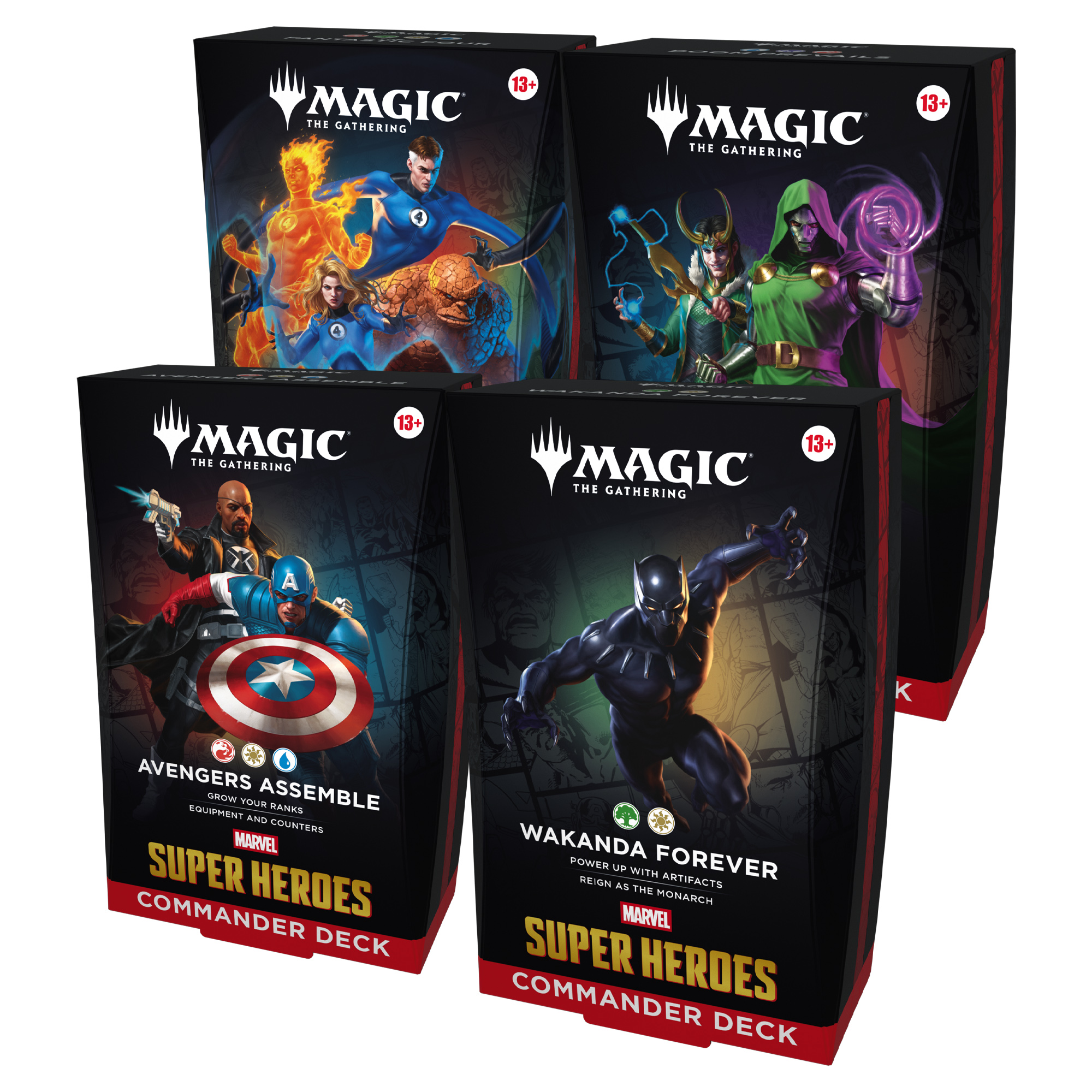 MTG - Marvel Super Heroes Commander Deck Display (4 Decks) - EN