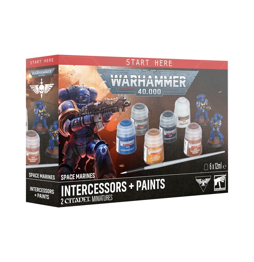 Space Marines: Intercessoren + Farbset (60-11)