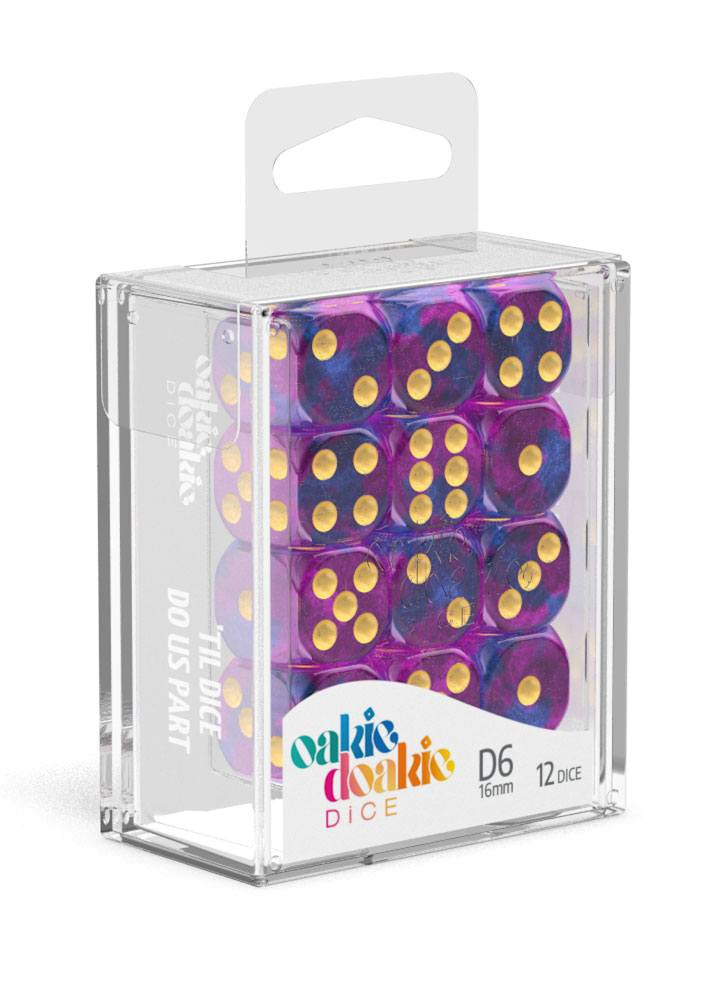 D6 Dice 16 mm Gemidice - Amethyst (12) D6 Dice 16 mm Gemidice - Amethyst (12)