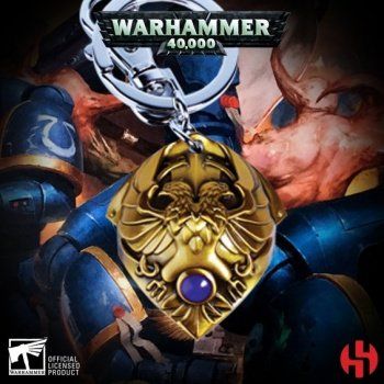 Custodian Shoulder Plate Keychain - Warhammer 40K Custodian Shoulder Plate Keychain - Warhammer 40K