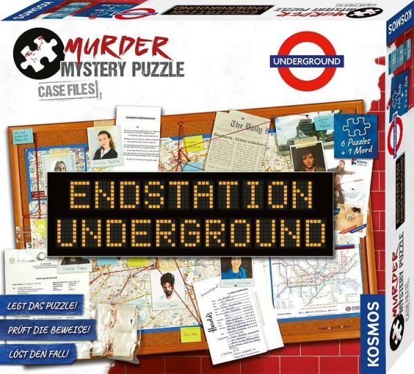 Murder Mystery Puzzle - Endstation Underground (1000 Teile)