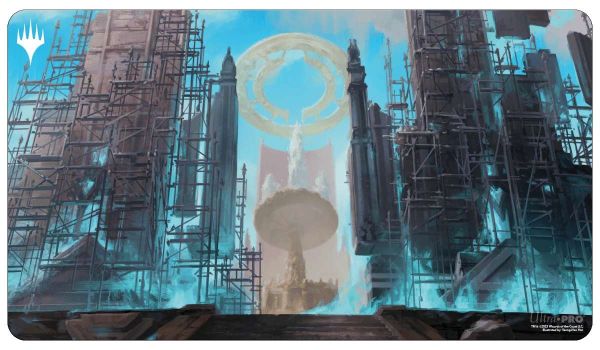 Ravnica Remastered Playmat from the Azorius Senate - Hallowed Fountain