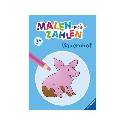 Malen nach Zahlen ab 3: Bauernhof