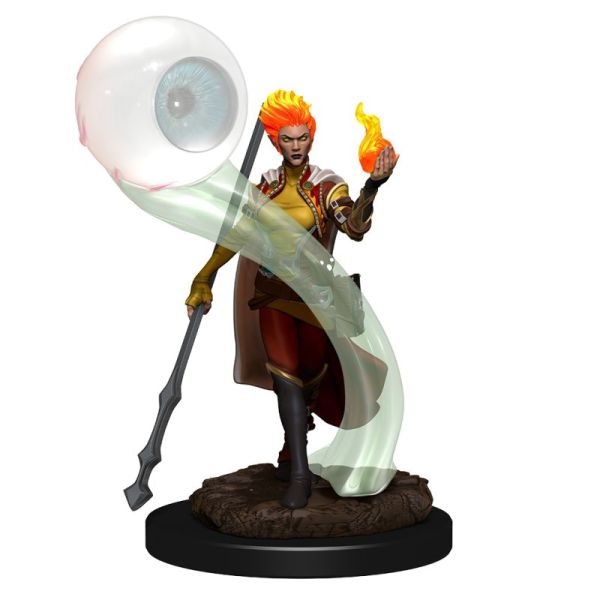 D&D Female Fire Genasi Wizard Premium Figure
