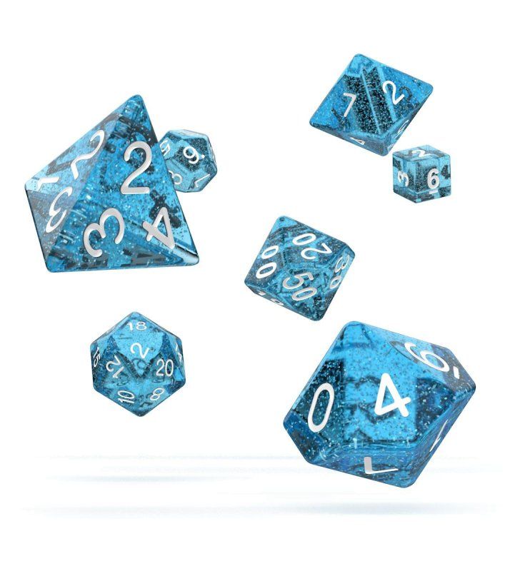 Oakie Doakie Dice RPG Set Speckled - Light Blue (7) Oakie Doakie Dice RPG Set Speckled - Light Blue (7)