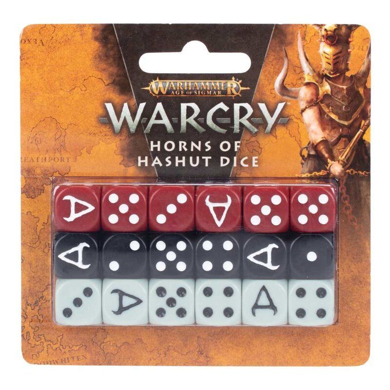 WARCRY DICE SET: HORNS OF HASHUT (111-91) WARCRY DICE SET: HORNS OF HASHUT (111-91)