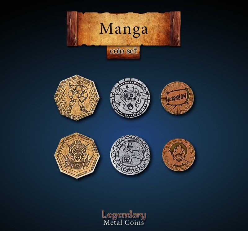Manga Coin Set (24 Stück)