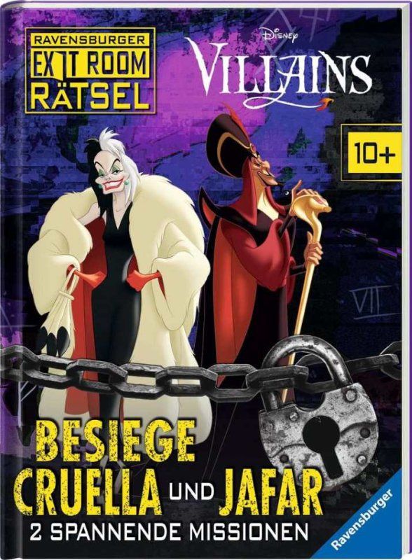 Ravensburger Exit Room Rätsel: Disney Villains: Besiege Cruella und Jafar Ravensburger Exit Room Rätsel: Disney Villains: Besiege Cruella und Jafar