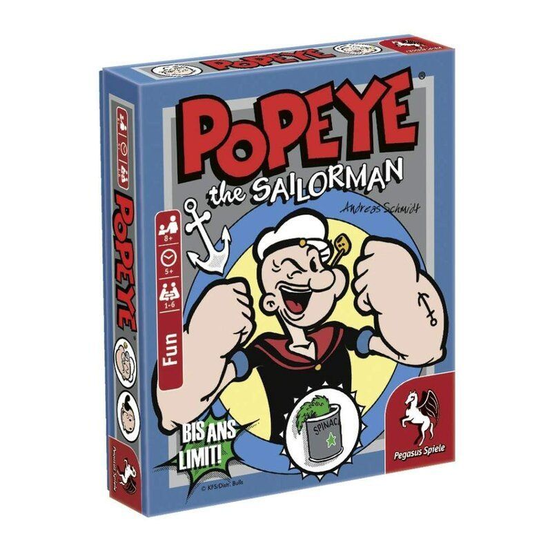 Popeye the Sailorman: Bis ans Limit! (Bierdeckelspiel)