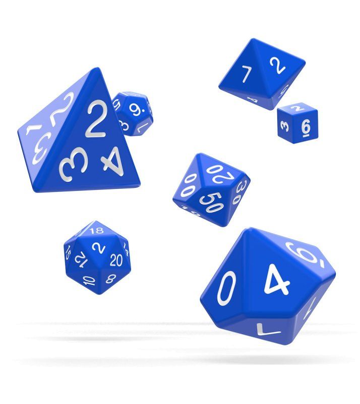 Oakie Doakie Dice RPG Set Solid - Blue (7) Oakie Doakie Dice RPG Set Solid - Blue (7)