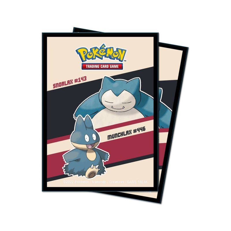 Snorlax & Munchlax Deck Protectors for Pokémon (65 Sleeves) Snorlax & Munchlax Deck Protectors for Pokémon (65 Sleeves)