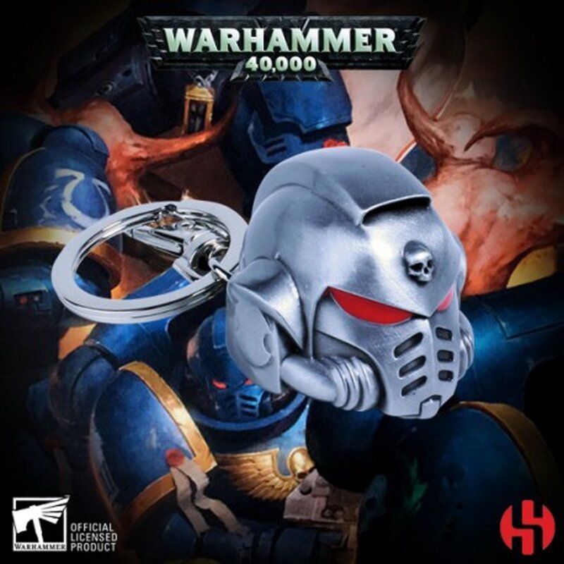 Primaris Space Marine Metal Helmet Keychain - Warhammer 40K Primaris Space Marine Metal Helmet Keychain - Warhammer 40K
