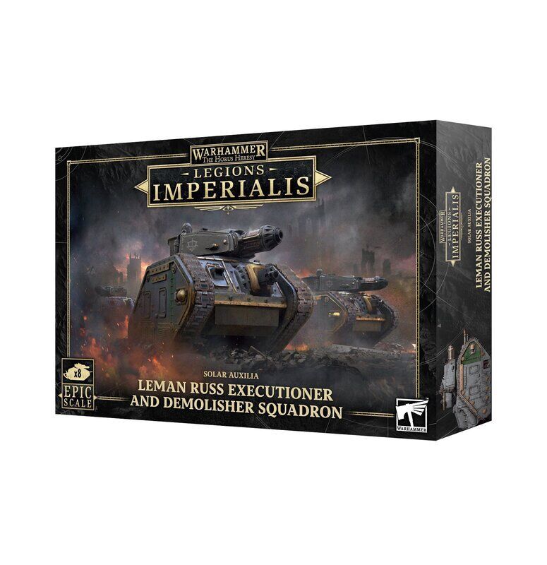 Legions Imperialis: Leman Russ Executioner and Demolisher Squadron (03-64) Legions Imperialis: Leman Russ Executioner and Demolisher Squadron (03-64)