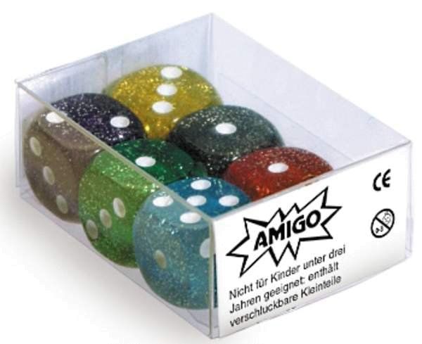 Würfel Glitter W6 Würfel Glitter W6