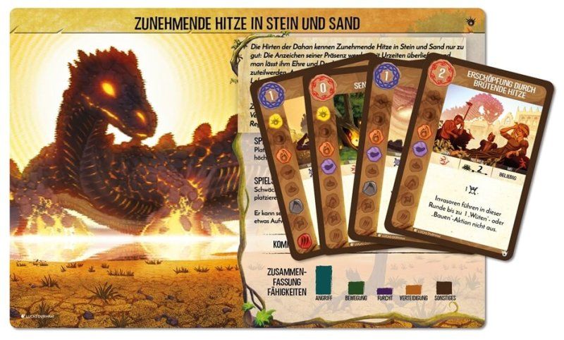 Spirit Island: Zunehmende Hitze in Stein und Sand (Mini-Erweiterung) Spirit Island: Zunehmende Hitze in Stein und Sand (Mini-Erweiterung)