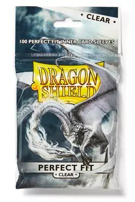 Dragon Shield: Perfect Fit Inner Sleeves Clear/Clear (100)