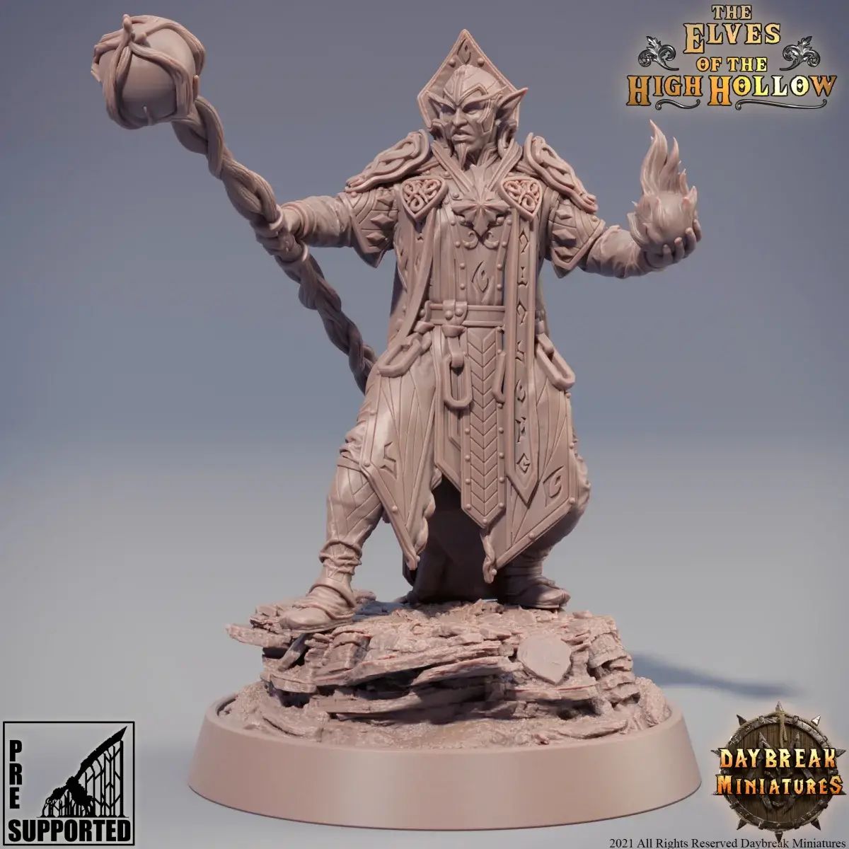 Soone Thaar, the Chooser of Words The Elves of the High Hollow Daybreak Miniatures 75mm