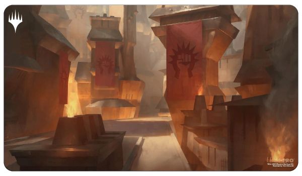 Ravnica Remastered Playmat from the Boros Legion - Sacred Foundry