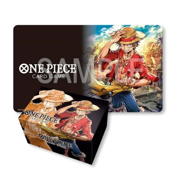 ONE PIECE CARD GAME - PLAYMAT AND STORAGE BOX SET -MONKEY.D.LUFFY-