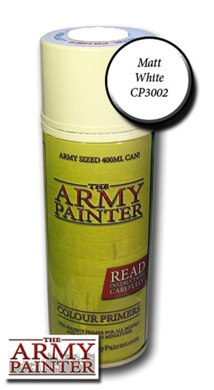 Army Painter - Base Primer - Matt White Spray