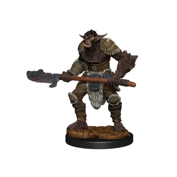 D&D Miniatures Male Bugbear Barbarian and Female Rogue