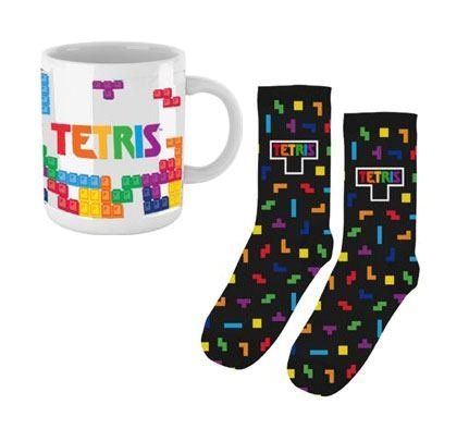 Tetris Tasse und Socken Set Tetriminos
