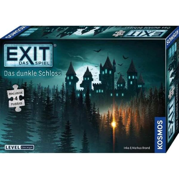 EXIT Spiel + Puzzle - Das dunkle Schloss (4x 88 Teile)