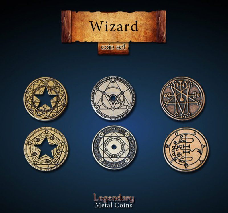 Wizard Coin Set (24 Stück)