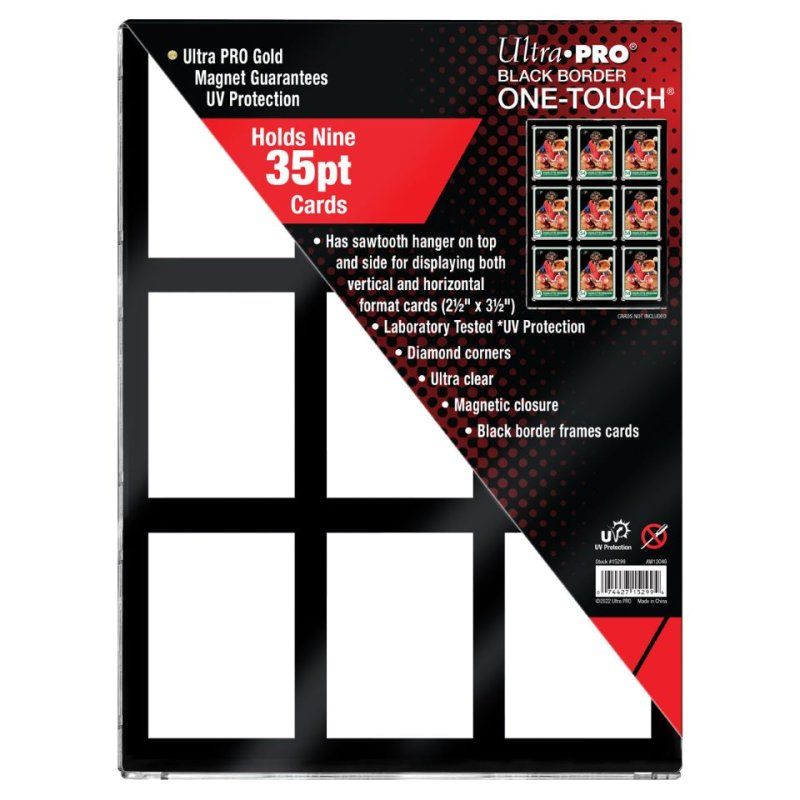 35PT 9-Card Black Border UV ONE-TOUCH Magnetic Holder 35PT 9-Card Black Border UV ONE-TOUCH Magnetic Holder