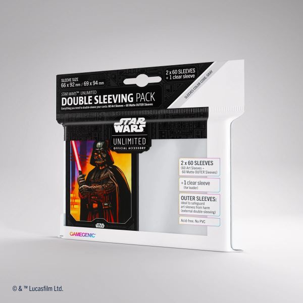 Star Wars Unlimited Art Sleeves Double Sleeving Pack – Darth Vader