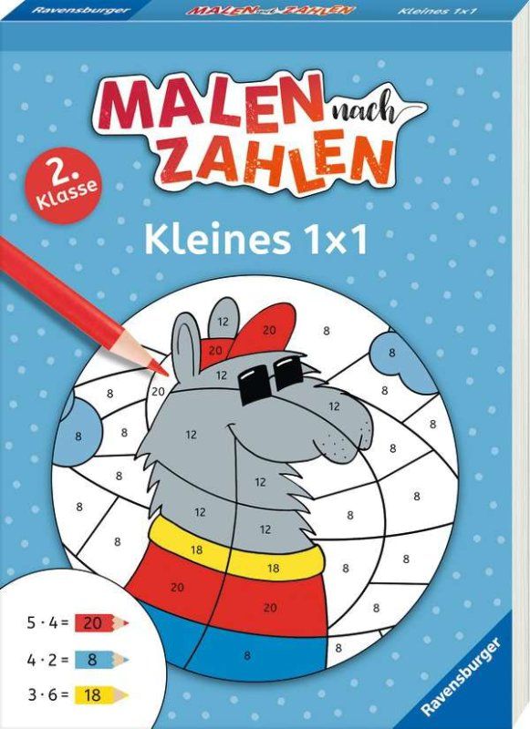 Malen nach Zahlen, 2. Kl.: Kleines 1 x 1 Malen nach Zahlen, 2. Kl.: Kleines 1 x 1