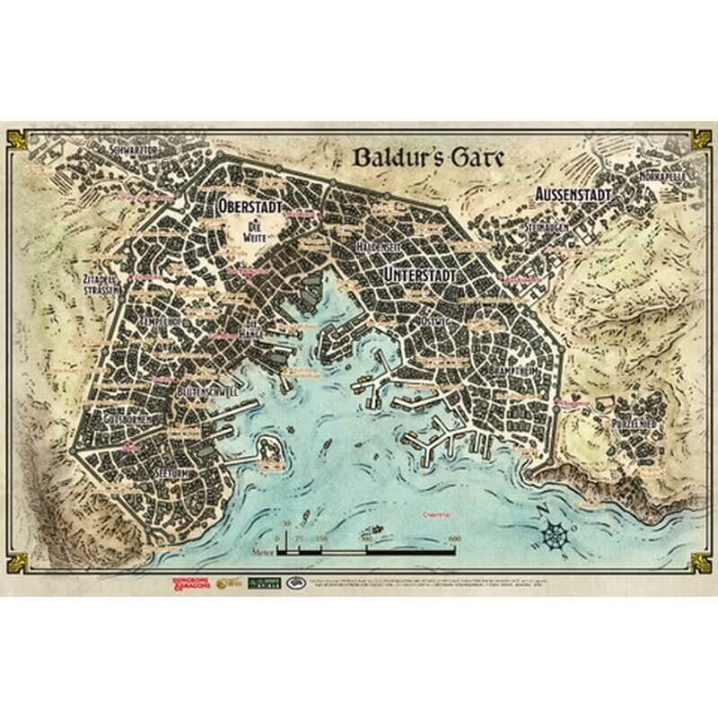 D&D Landkarte Baldur's Gate