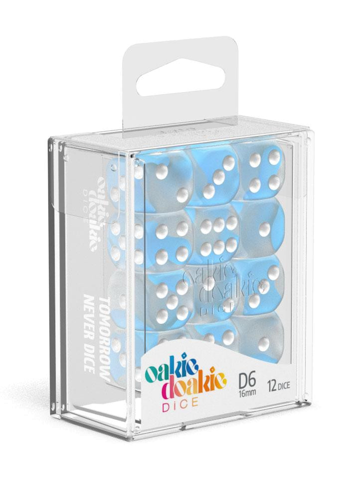 OUT OF PRINT D6 Dice 16 mm Glow in the Dark - Arctic (12) OUT OF PRINT D6 Dice 16 mm Glow in the Dark - Arctic (12)