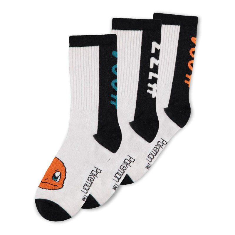 Kill - Pokemon - Socken 3er-Pack Heads Black & White (39-42)