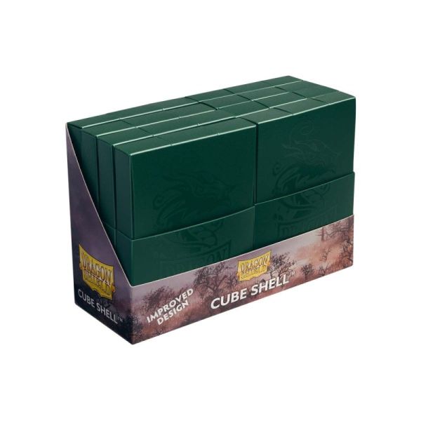Cube Shell Box – Forest Green