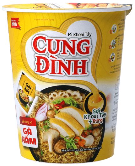 Instant Noodles - Chicken Ga Ham Flavor in Cup (65g) Instant Noodles - Chicken Ga Ham Flavor in Cup (65g)
