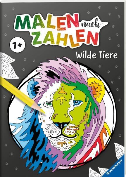 Malen nach Zahlen ab 7: Wilde Tiere