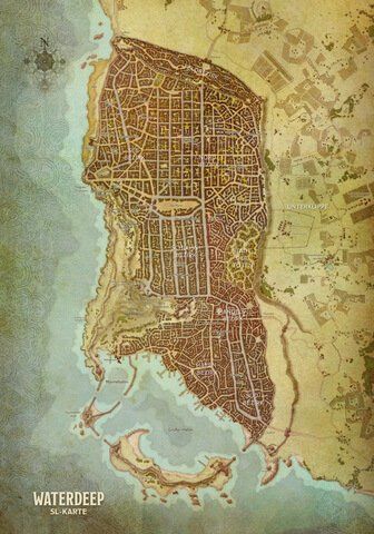 #KILl1036 OOP D&D Landkarte Waterdeep (Stadt) #KILl1036 OOP D&D Landkarte Waterdeep (Stadt)