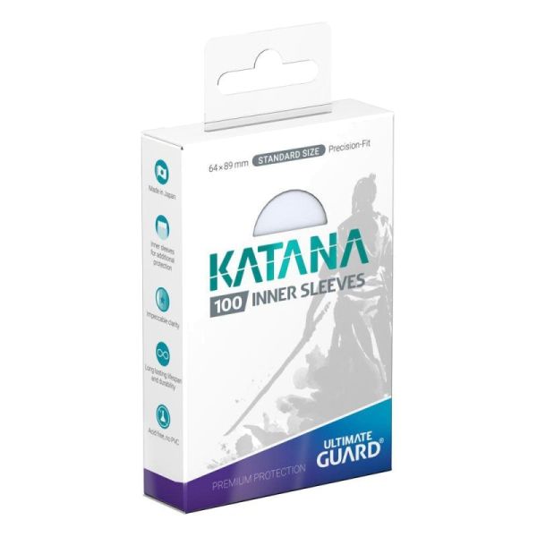 Katana Sleeves Standard Size Inner Sleeve Transparent (100)
