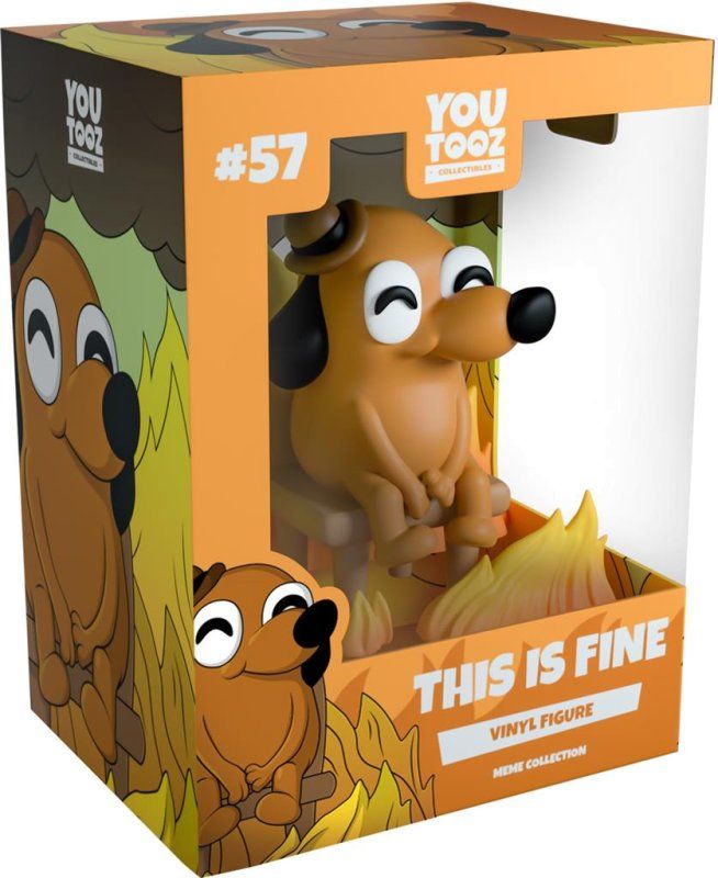Meme - This is Fine Vinyl Figure Meme - This is Fine Vinyl Figure